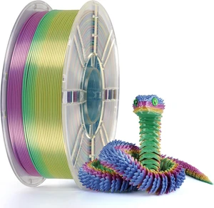 Kingroon Silk PLA Filament 1.75mm Rainbow Filament 3D Printer Filament Color Changing Filament 1kg Dimensional Accuracy ±0.02mm,Fit Most 3D Printers(Lovely) Kingroon Silk PLA Filament 1.75mm Rainbow Filament 3D Printer Filament Color Changing Filament 1kg Dimensional Accuracy ±0.02mm,Fit Most 3D Printers(Lovely)
