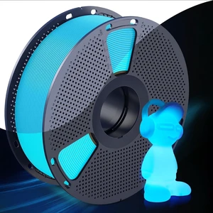 SUNLU Glow in The Dark PLA Filament, 1KG (2.2lbs), (Blue PLA, Glow Blue) SUNLU Glow in The Dark PLA Filament, 1KG (2.2lbs), (Blue PLA, Glow Blue)