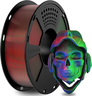 GIANTARM Silk PLA Filament 1.75mm,Tri Color PLA Red Blue Green 1KG GIANTARM Silk PLA Filament 1.75mm,Tri Color PLA Red Blue Green 1KG