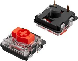 Gateron ks-27 Low Profile Key Switches for Mechanical Gaming Keyboards | Plate Mounted (Gateron Red, 90 Pcs)