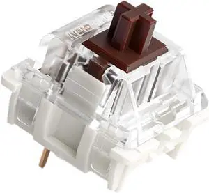 Gateron G Brown Pro Pre-lubed Linear Switches for Mechanical Gaming Keyboards Switches 3 Pins (105PCS)