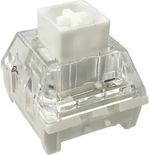 Kailh Box White Mechanical Keyboard Switches,3-Pin 45gf Clicky/Speed Typing/Gaming/Waterproof Switches(108Pcs,Kailh Box White)