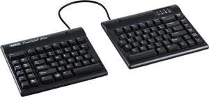 KINESIS Freestyle2 Blue Wireless Ergonomic Keyboard for PC (9" Separation), Dark Gray