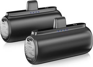 Power Bank for iPhone (2pack), Upgraded 5500mAh Portable Charger iPhone Fast Charging, Ultra-Compact Cordless iPhone Battery Pack, Portable Charger for iPhone 14/14 Pro Max/13/13 Pro/12/11 etc