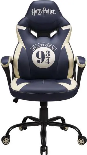 SUBSONIC Harry Potter - Junior Gamer Chair 9 3/4 Blue - Gaming Office Chair for Child and Teen - Official License
