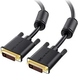 Cable Matters DVI to DVI Cable with Ferrites (DVI Dual Link Cable, DVI D Cable) 10 Feet