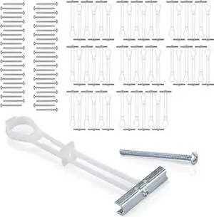 CondoMounts EDA1451 Universal Wall Mounting Anchors | Steel | NO Stud | Metal | TV Mount Metal Studs | Cabinets | Holds 90lbs | Includes 50 Elephant Anchor Set & Mounting Kit