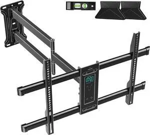 30" Long Arm Corner TV Wall Mount, Full Motion Swivel & Tilt for 32"-80" TVs, Easy Single Stud Installation, Holds up to 100lbs, Max VESA 600x400mm