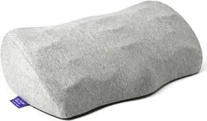 Ergonomic Foot Rest for Under Desk - Patented Massage Ridge Design Memory Foam Foot Stool Pillow for Work, Home, Gaming, Computer, Office Chair - Footrest for Back & Hip Pain Relief
