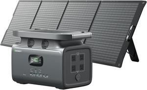 GROWATT INFINITY 1500 Portable Power Station with 200W Solar Panel, 1512Wh Capacity Solar Generator, 2000W AC Output for Outdoor Camping, Home Backup, Emergency
