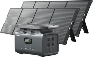 GROWATT INFINITY 1500 Portable Power Station with 400W Solar Panel, 1512Wh Capacity Solar Generator, 2000W AC Output for Outdoor Camping, Home Backup, Emergency