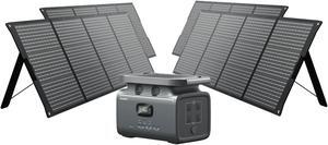 GROWATT INFINITY 1500 Portable Power Station with 800W Solar Panel, 1512Wh Capacity Solar Generator, 2000W AC Output for Outdoor Camping, Home Backup, Emergency