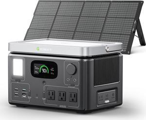 Anker SOLIX F2000 Portable Power Station, PowerHouse 767, 2048Wh GaNPrime  Solar Generator with 5×200W Solar Panels, LiFePO4 Batteries, 4 AC Outlets  Up to 2400W for Home, Power Outage, Outdoor Camping 