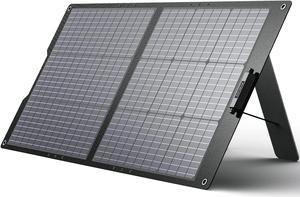 GROWATT 100W Portable Solar Panel for Power Station, 24V Foldable Solar Charger with Adjustable Kickstand & MC4 Connector, Waterproof IP67 for Outdoor Camping RV Off Grid System