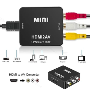 HDMI To RCA AV Adapter Converter Cable CVBS 3RCA 1080P Composite Video Audio HDMI To RCA AV Adapter Converter Cable CVBS 3RCA 1080P Composite Video Audio