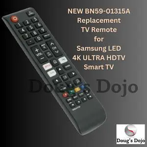 NEW BN59-01315A Replacement TV Remote for Samsung LED 4K ULTRA HDTV Smart TV