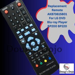 NEW LG Replacement Remote AKB73615801 For LG DVD Blu-ray Player BP200 BP220