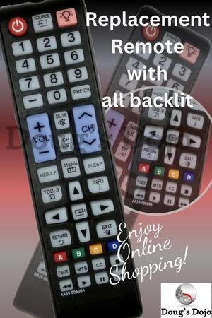 New TV Replacement Remote with all backlit light-up buttons for Smart TVs