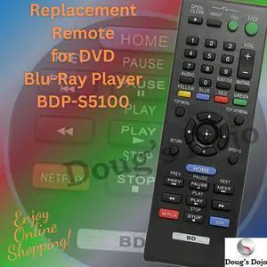 Remote RMT-B115A For RMT-B119A DVD Blu-Ray Player BDP-S5100