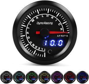 Dynoracing 2inch 52mm Dual Display Air Fuel Ratio Gauge 7 Colors Led Air Fuel Ratio Meter Car Meter With Stepper Motor Air/Fuel Gauge