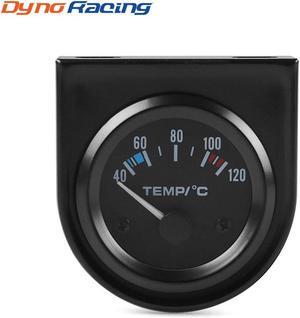 2" 52mm Water Temp Gauge 40-120C Pointer Auto Water Temperature Temp Gauge White Led Car Meter with 1/8 NPT Sensor