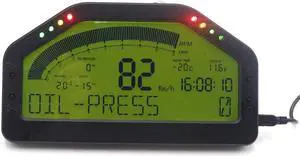 LCD Digital 9 in1 Multi-Function Gauge Car Dashboard Tachometer LED Gauge Full Sensor Kit Car Meter Rally Gauge DO904