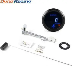 2" 52mm Universal Digital Percent Display Car Fuel Level Gauge Meter 8-18V With Fuel Sensor Oil Float