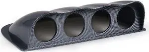 2 inch 52mm Universal Racing Dash Board 4 Holes Gauge Pod Black Car Gauge Pod Mount Holder carbon fiber