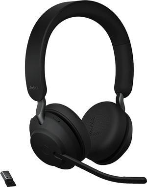 Jabra Evolve2 65 Headset - Stereo - Wireless - Bluetooth - Over-the-head - Binaural - Supra-aural - Noise Cancelling Microphone - Black