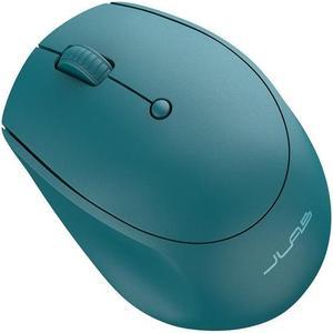 JLab Go Wireless Mouse |Connect via Bluetooth/USB Dongle | 4 Button Clicks | Easy Device Switch | Ultra Compact Design | AA Battery Powered | Mac OS | Windows | Chrome OS| Right + Left Handed | Teal