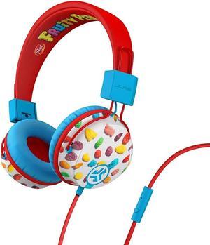 JLab Limited Edition Fruity Pebbles JBuddies Studio Over-Ear Kids Wired Headphones | Toddler Headphones | Kid Safe | Volume Limiter | Folding | Adjustable | Noise Isolation | with Mic