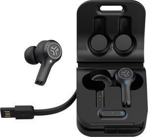 JLab Epic Air ANC True Wireless Earbud Headphones Stem, Black, Active Noise Cancellation, 48+ Hours Playtime, Bluetooth 5, Google Fast Pair, Quick Charge, Built In Microphone