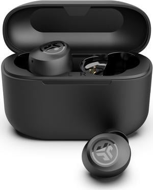 JLab Go Air Pop+ True Wireless Bluetooth Earbuds + Charging Case, Black, Dual Connect, IPX4 Sweat Resistance, Bluetooth 5.3 Connection, 3 EQ Sound Settings Signature, Balanced, Bass Boost