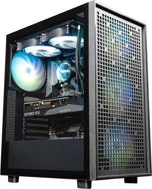 Raidmax Vector V300 Wide Body Gaming Chassis - Pre-Installed 3X 140mm ARGB Front Fan and 1x 120mm ARGB Rear Fan, 230mm Wider Front Inlet Panel, Tempered Glass, Fits 350mm Length GPUs (Black)