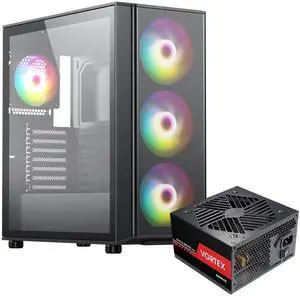 Raidmax X606 Black Gaming Case include 80+ 700watts, Front Air Intake Metal Mesh Panel, Includes 3x 140mm ARGB Fans + 1x 120mm ARGB Fans, support 240/280/360mm Water Cooler and RTX 50 GPUs Raidmax X606 Black Gaming Case include 80+ 700watts, Front Air Intake Metal Mesh Panel, Includes 3x 140mm ARGB Fans + 1x 120mm ARGB Fans, support 240/280/360mm Water Cooler and RTX 50 GPUs