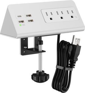USB Ports Electrical Outlets for Tabletop Multi-Outlets Power Strips with PD 20W USB-C Port Power Adapters for Home Office