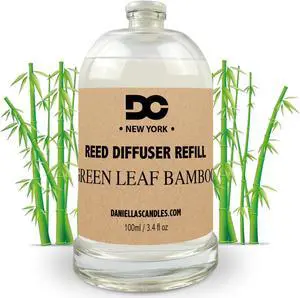 Green Leaf Bamboo Reed Diffuser Refill Oil 3.4oz/100mL
