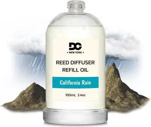 California Rain Reed Diffuser Refill Oil 3.4oz/100mL