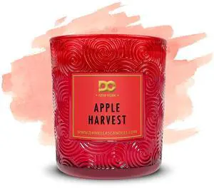 Daniella's Candles Apple Harvest Classy Scented Candle with Apple, Pumpkin, and Caramelized Sugar Notes for Elegant Home Fragrance and Decorative Accent