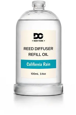 Daniella's Candles Collection California Rain Reed Diffuser Refill Oil 3.4oz 100mL Home Fragrance Scented Oil Aromatherapy Room Freshener for Spa, Meditation, and Everyday Use Daniella's Candles Collection California Rain Reed Diffuser Refill Oil 3.4oz 100mL Home Fragrance Scented Oil Aromatherapy Room Freshener for Spa, Meditation, and Everyday Use