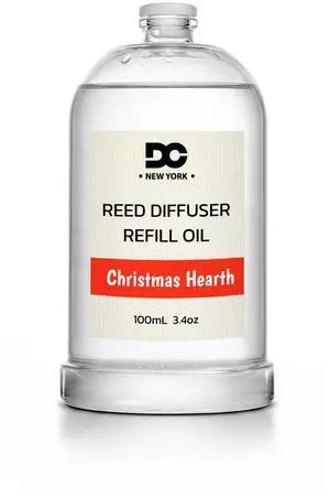Daniella's Candles Collection Christmas Hearth Reed Diffuser Refill Oil 3.4oz 100mL Home Fragrance Scented Oil Aromatherapy Room Freshener for Spa, Meditation, and Everyday Use Daniella's Candles Collection Christmas Hearth Reed Diffuser Refill Oil 3.4oz 100mL Home Fragrance Scented Oil Aromatherapy Room Freshener for Spa, Meditation, and Everyday Use