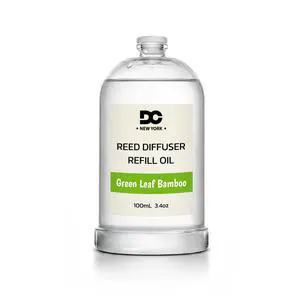 Daniella's Candles Collection Green Leaf Bamboo Reed Diffuser Refill Oil 3.4oz 100mL Home Fragrance Scented Oil Aromatherapy Room Freshener for Spa, Meditation, and Everyday Use Daniella's Candles Collection Green Leaf Bamboo Reed Diffuser Refill Oil 3.4oz 100mL Home Fragrance Scented Oil Aromatherapy Room Freshener for Spa, Meditation, and Everyday Use