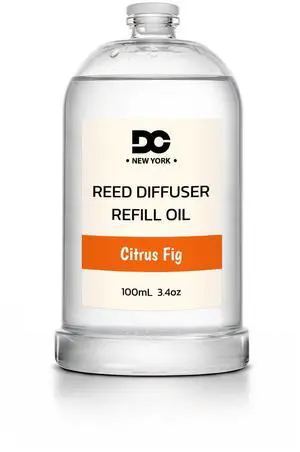 Daniella's Candles Collection Citrus Fig Reed Diffuser Refill Oil 3.4oz 100mL Home Fragrance Scented Oil Aromatherapy Room Freshener for Spa, Meditation, and Everyday Use Daniella's Candles Collection Citrus Fig Reed Diffuser Refill Oil 3.4oz 100mL Home Fragrance Scented Oil Aromatherapy Room Freshener for Spa, Meditation, and Everyday Use