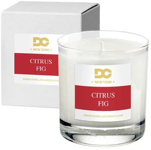 DANIELLA'S CANDLES Citrus and Fig Luxury Scented Candle, Hand-Poured, Long Lasting, Clean Burning Up To 50 Hours, Natural Soy Wax DANIELLA'S CANDLES Citrus and Fig Luxury Scented Candle, Hand-Poured, Long Lasting, Clean Burning Up To 50 Hours, Natural Soy Wax