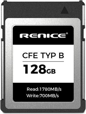 RENICE 128GB CFexpress Type B Memory Card-Up to 1780MB/s Read, RAW 4K/6K HD Video Recording -For Photographers,Videographers