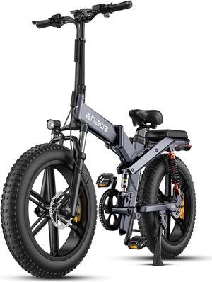 ENGWE X20 Folding Fat Tire Ebike for Adults, 1000W Dual 48V 22.2Ah Battery All Terrain Bike 31MPH/47 - 71Miles with Hydraulic Disc Brakes UL Certified