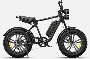 ENGWE M20 Ebikes for Adults - 750W Motor 4.0 * 20" Fat Tire Offroad Cruiser E Motorcycle 28MPH 75Miles Long Range for 48V20A Single Battery Option, Full Suspension UL Certified Black