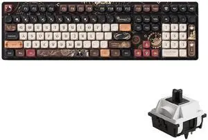 Akko Wireless Gaming Keyboard The Lord of Mysteries 5108B Plus Hot-Swappable Tri-mode Mechanical Keyboard RGB Backlight, Piano Pre Lubed Switch