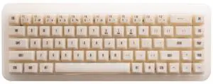 Akko YU01 Mechanical Keyboard Hot Swappable Gaming Keyboard with Transparent Keycaps RGB Backlit 2.4G Wireless/Bluetooth/Wired 68-key Keyboard for Mac & Win ( Antique Jade, V3 Piano Pro Switch)