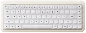 Akko YU01 Mechanical Keyboard Hot Swappable Gaming Keyboard with Transparent Keycaps RGB Backlit 2.4G Wireless/Bluetooth/Wired 68-key Keyboard for Mac & Win ( White Jade, V3 Piano Pro Switch)